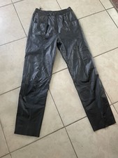 Vintage 80s/90s Peorgee Sport Black Leather High Waist Pants Size S