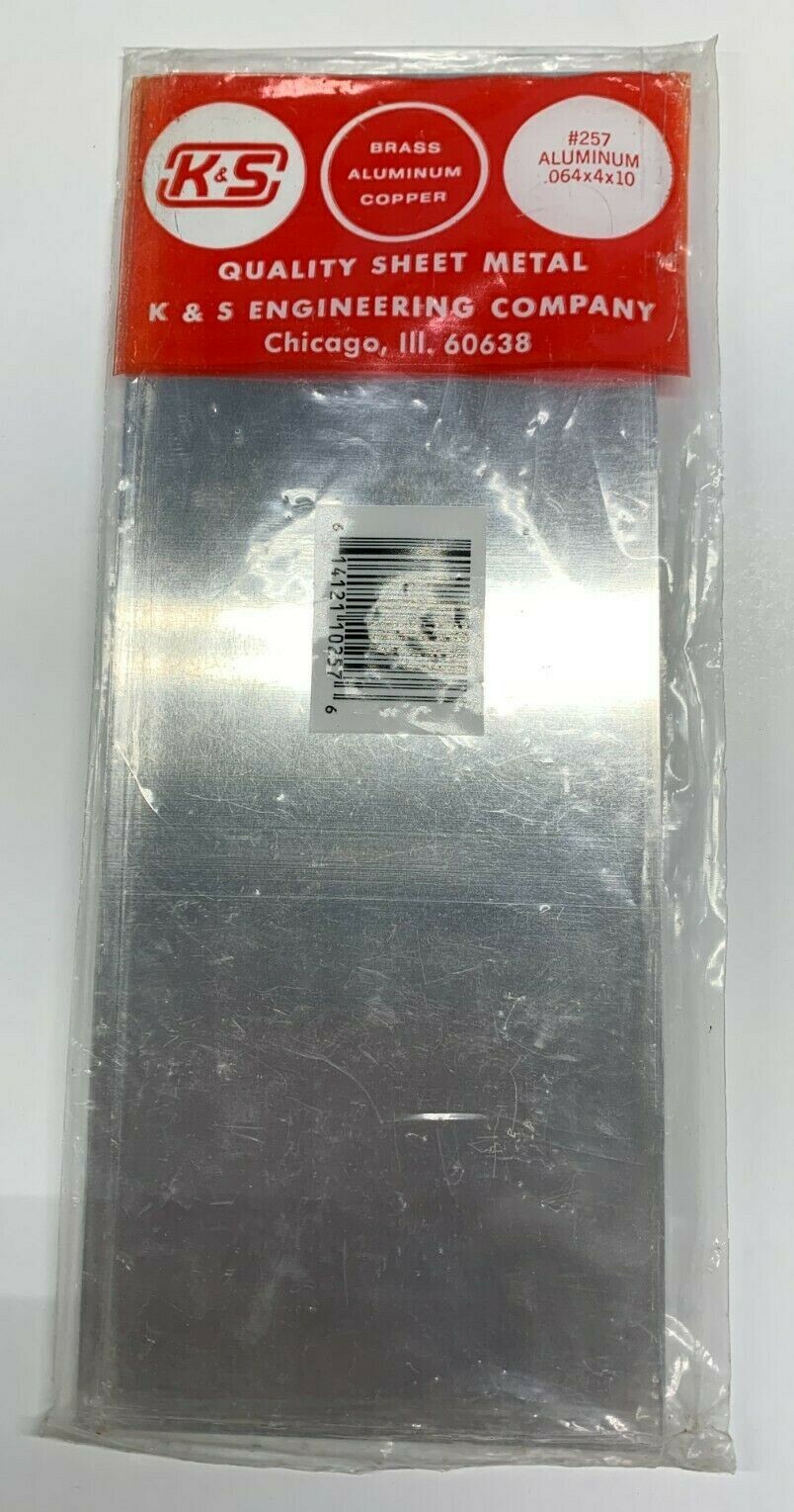 K&S Engineering Company 257 .064 x 4 x 10 inch Aluminum Sheet eBay