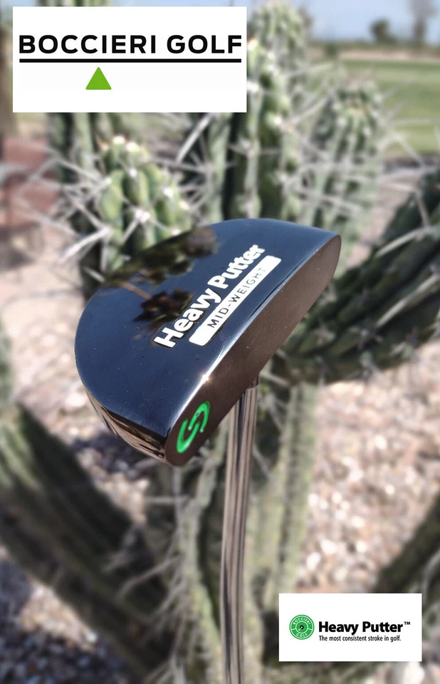 NEW RH  H1 BOCCIERI SUPER ARM LOCK PUTTER 41" CENTER SHAFT BLACK CHROME TOUR - Image 2 of 4