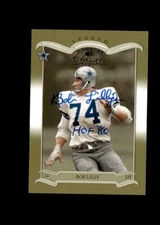 Bob Lilly 2003 Donruss Classics Timeless Tributes authentic autographed card