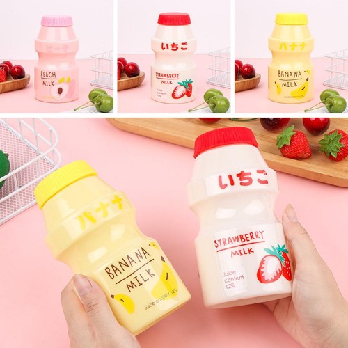 Kawaii Sports Outdoor Travel Tea Cup Plastic Shaker Bottle Yakult Shape