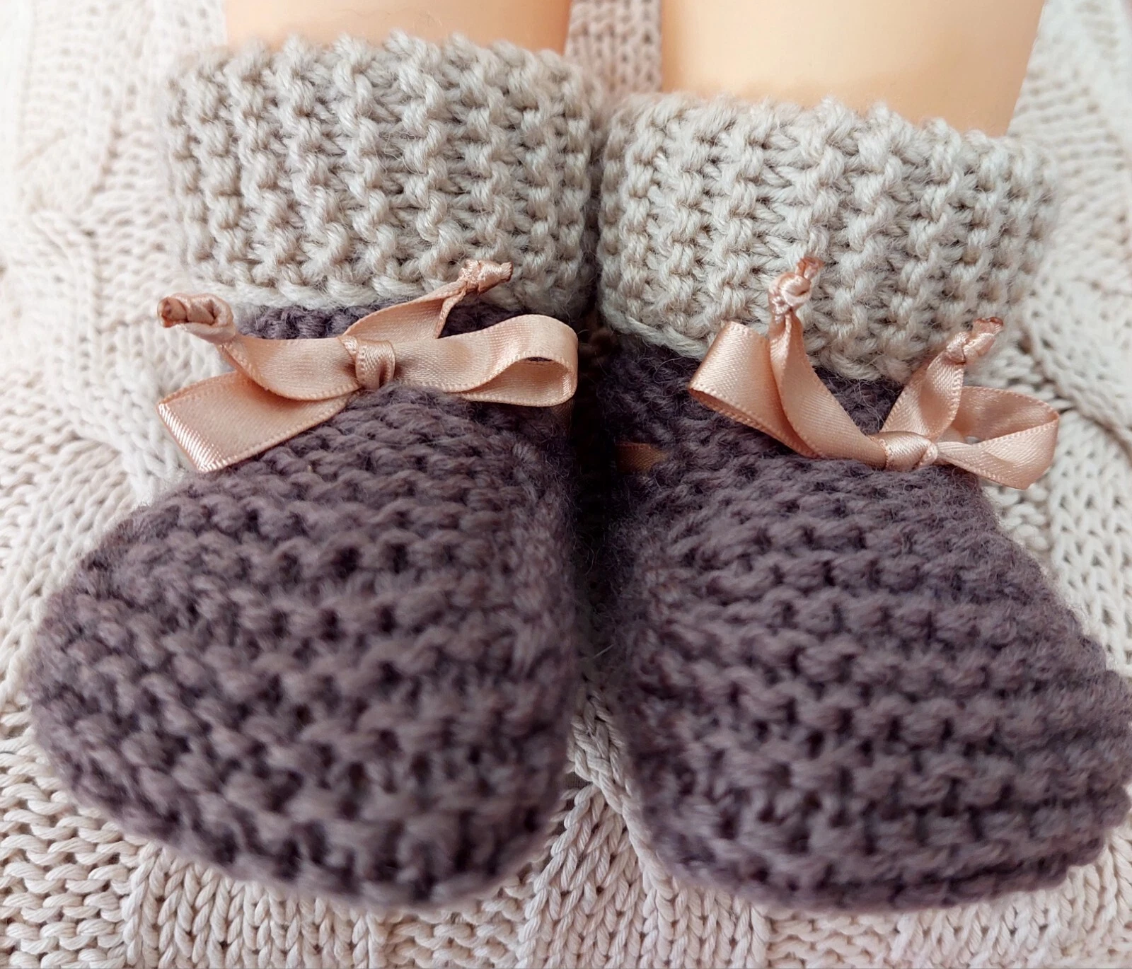 Handmade Kids Winter Slipper Socks - 70% Wool, 30% Acrylic - Soft & Warm