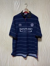 MANCHESTER UNITED 1999 2000 AWAY FOOTBALL SHIRT SOCCER JERSEY UMBRO sz XL MEN