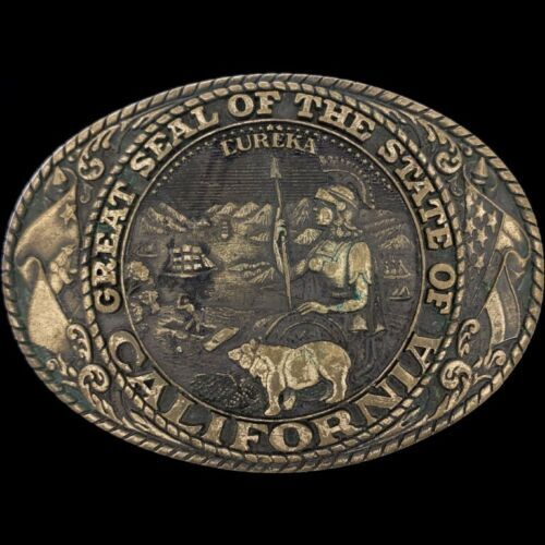 Vintage Tony Lama The Great State of Montana Belt Buckle  display picture 3