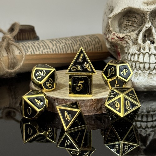 Metal dice set, board game multi-sided dice dnd Dungeons and Dragons, solid dice - Picture 29 of 72