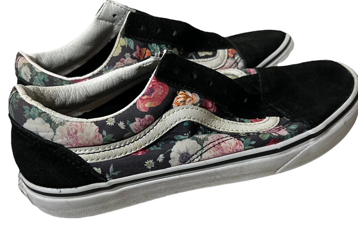 Vans old shop skool flowers