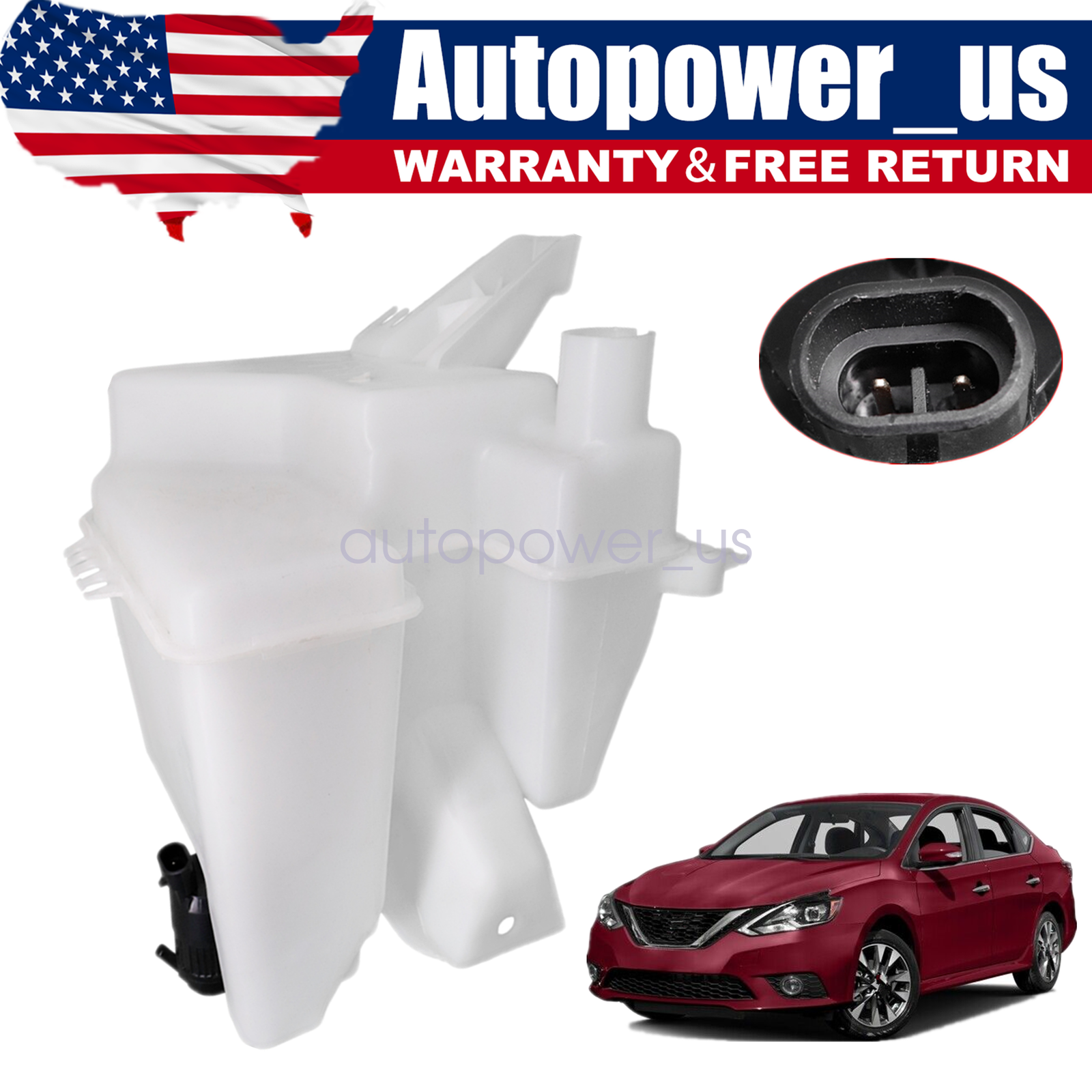 Exact Repro Windshield Washer / Coolant Overflow Reservoir For 84-85 (W/O Sensor) - #M-17618-8A - National Parts Depot - Foto 8