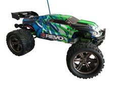 4 Traxxas E-REVO 1/16 Wide Tires  Wheels with 12mm Hex 7107 / 7172A / 7174A 