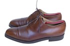 StefanoBi Italy Brown Leather Oxford Plain Toe Dress Shoe Men’s Size 10 — photo 4