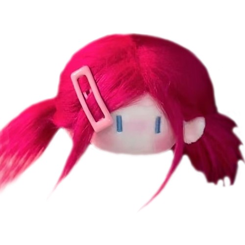 1Pc Doll Head Keychain Lovely Hanging Charm Bag Charm For Gift Birthday Girls