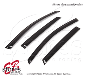 For-Toyota-Venza-2009-2017-Outside-Mounted-Dark-Smoke-JDM-Window-Visors-4pcs