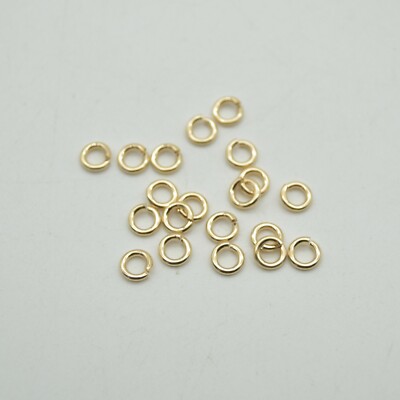 Gold Filled Click and Lock Biegering 14KT - 1,27mm x 6mm - 6 oder 20 Stück