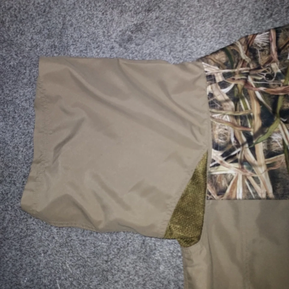 Drake Ducks Unlimited NE086 Tan/Camo Short Sleeve Shirt XLarge - Image 4 of 4