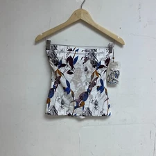 Calia Women's Bikini Top Bandeau Tankini Island Botanical Multi WSA23304PRT