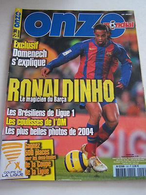 magazine vintage FOOTBALL – ONZE MONDIAL - # 166 – novembre 2002 – Sidney Govou