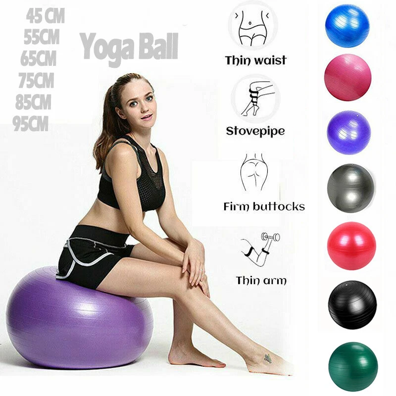 Exercise Workout Yoga Ball Fitness Pilates Sculpting Balance Stability  Trainer