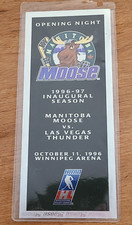 Manitoba Moose Hockey 1996 Inaugural Commemorative Opening Night Ticket