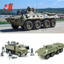 1/72 Army BTR-80 M35 Truck Military Vehicles Assembly Model Plastic Puzzle Block
