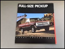 1987 Chevrolet Truck Silverado C/K Original Sales Brochure Catalog -  Pickup