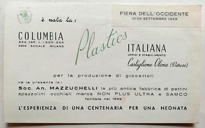 Ivrea Volantino Gi Di Giochi COLUMBIA ITALIANA PLASTICS