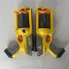 Nerf N Strike Maverick Rev 6 Blaster Rotating Barrel Soft Dart Gun Yellow 2 Gun