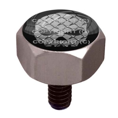 Grey Billet Aluminum Hex Bolt for Harley Air Cleaner Cover