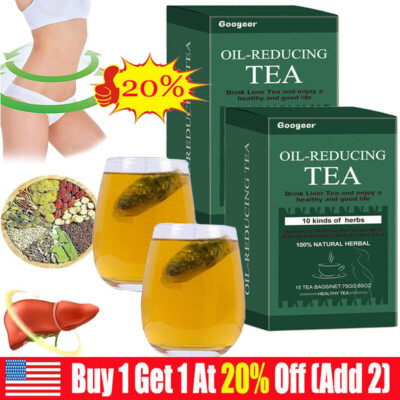 Oil-Reducing Tea-10 Herbal with Excellent Formula, Oil Cleansing Tea for Liver