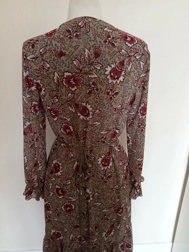 Tropicale.ge Vestido Largo Ligero Elegante & Chic Beis Marrón TALLA S (36) - Imagen 9 de 10