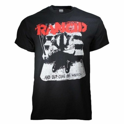 Rancio And Out Come The Wolves Camiseta Negra Licencia Oficial S-2XL | eBay