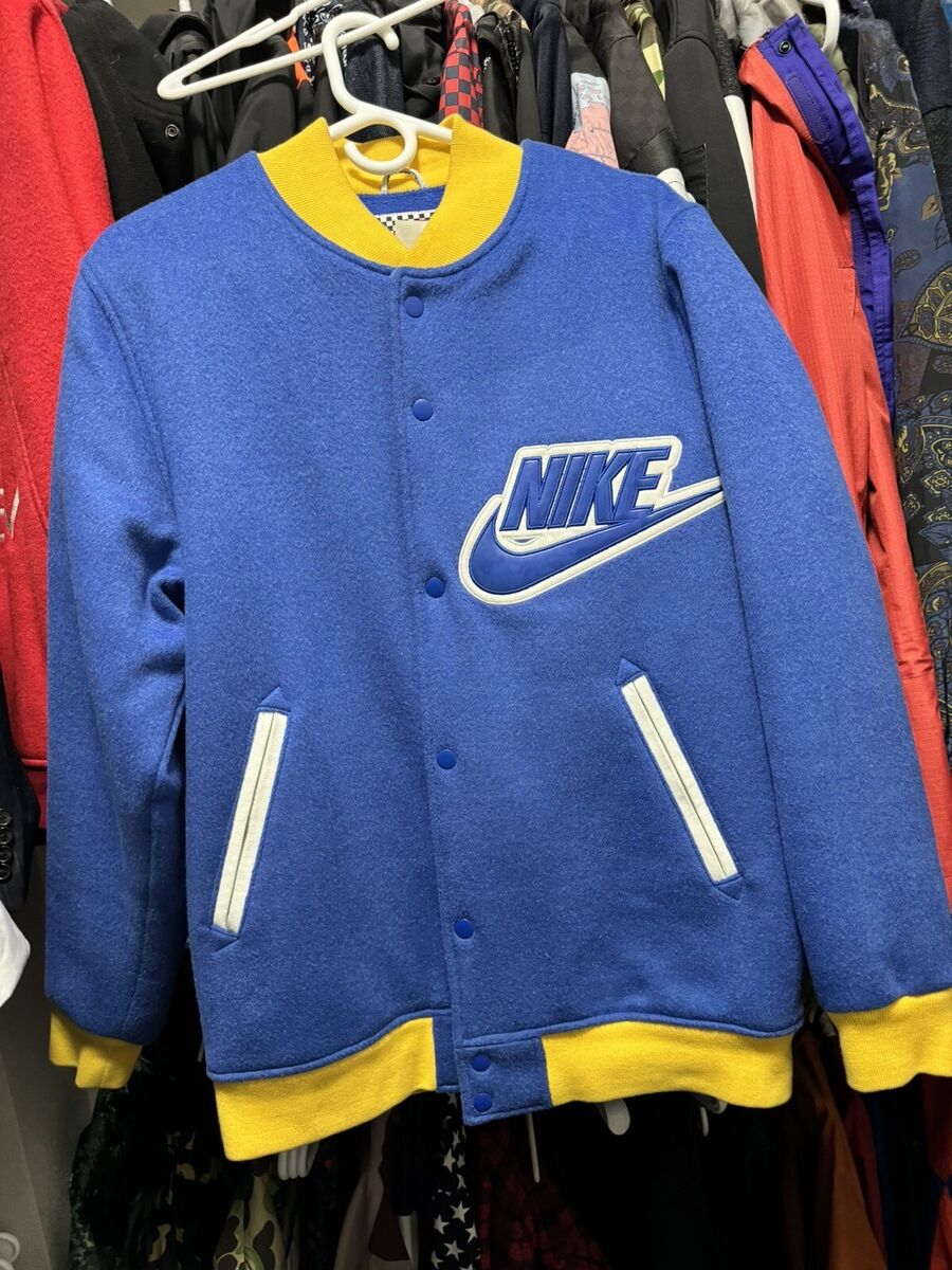 Nike SB x Supreme Varsity Jacket 2007 - Blue - Sz Large | eBay Nike SB x Supreme Varsity Jacket 2007 - Blue - Sz Large | eBay