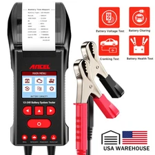 Car Battery Tester Battery Load Tester 12V 24V Charging Charging System Analyzer