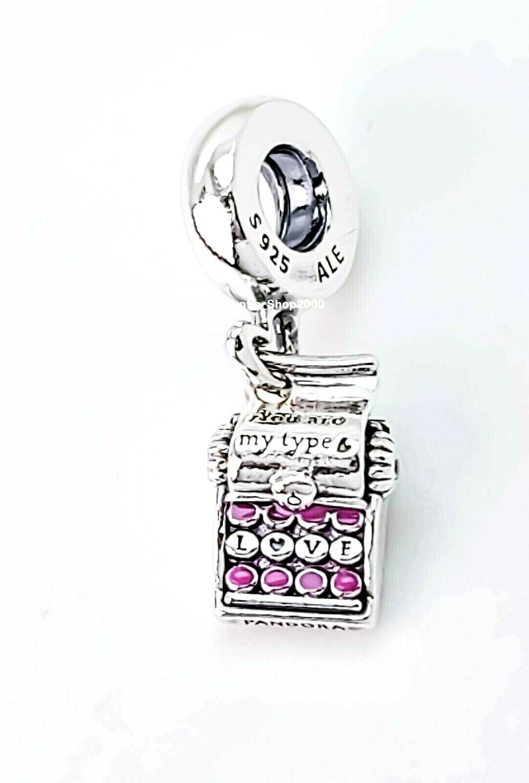 Authentic Pandora Typewriter Dangle Charm #790069C01 for sale  