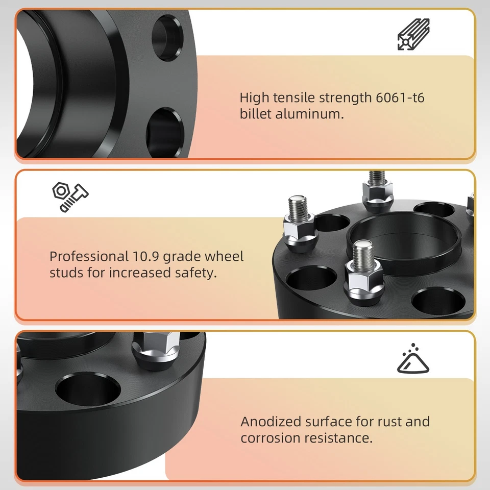 4x 2" 4x156mm ATV espaciadores de rueda para Polaris Ranger Outlaw RZR Sportsman Predator Foto 2 de 4