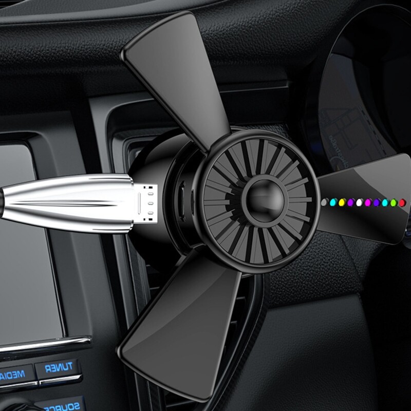 Propeller Car Air Fresheners Auto Fresheners Vent Clips With LED Light