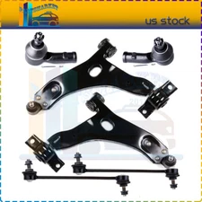 For 2000-2004 Ford Focus Set Of 2 Front Lower Control Arm And Ball Joint Tie Rod