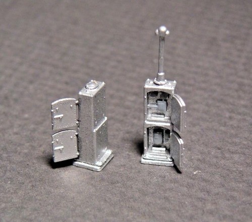N Scale US & S Double Door Relay Cabinets Model Railroad by Century Foundry(507) - Picture 2 of 2