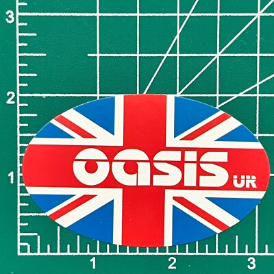 OASIS UK Logo Variations - Vinyl Decal Sticker Rock BritPOP Free