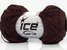 8-Skein Lot Violino Yarn Light Acrylic Ribbon 8x50g/100m Dark Burgundy