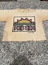 Vintage Bermuda Single Stitch T Shirt OSFA Fish Made In The USA