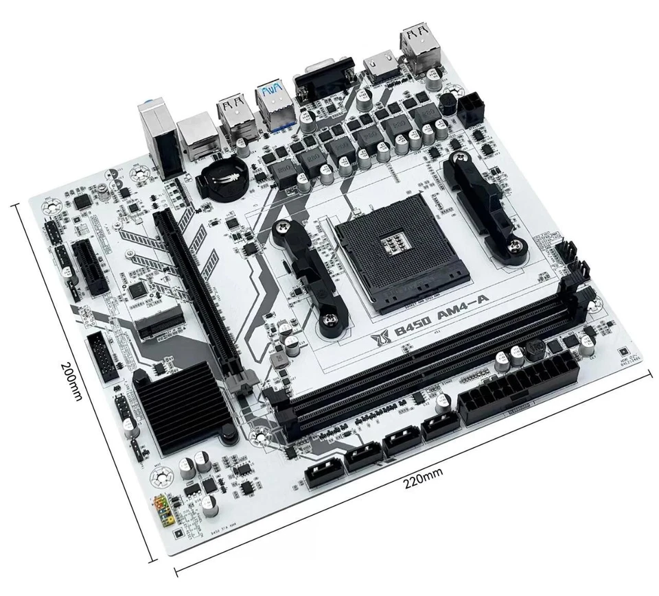MACHINIST B450 Motherboard AMD Processor Dual-channel DDR4 Memory AM4 Mainboard - Image 4 of 4