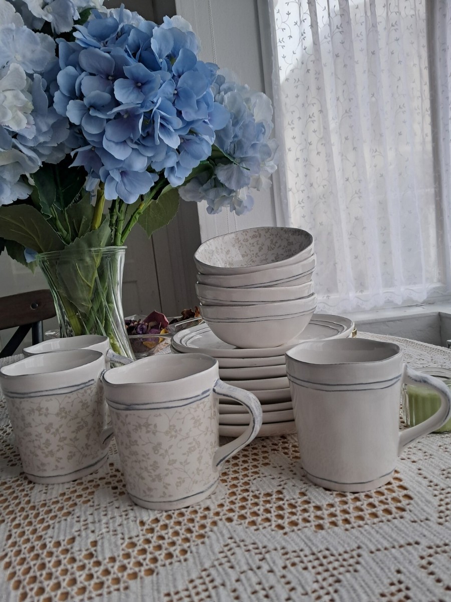 Laura Ashley Artisan Collectables Dinning Crocery Dinner Set 16