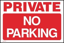 Private No Parking Sign or Sticker - All Materials & Sizes (MISC115)