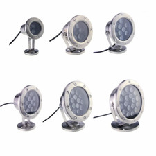 LED Underwater Light Lamp 12V/24V Waterproof Outdoor Pool Fountain Landscape