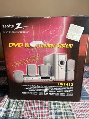 New Zenith DVT412 200-Watt Home Theater System with Progressive Scan DVD Player
