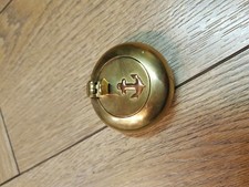 Cendrier De Poche En Laiton, Mégotier Vintage, Motif Marin Ancre De Bateau
