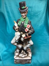 Ski Country 1979 Music Box Ebenezer Scrooge Whiskey Decanter 16”