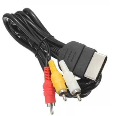 STRAßE GAME Câble AV RCA pour Microsoft Xbox (1ère génération) - PAL- 1,80 mètre