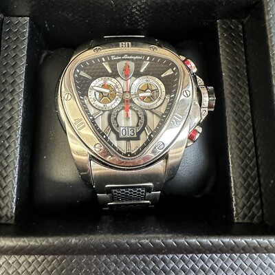 Tonino Lamborghini スパイダークロノグラフ 腕時計　自動巻き TONINO LAMBORGHINI - SPYDER X SS CHRONO - STEEL - SWISS MADE