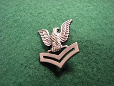 Vintage U.S.Military WW ll Silver Eagle & Wings Pin Vanguard V-21-N Made in USA