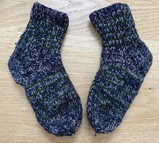 5.25  Foot Kids Knit Wool Socks Boot Liners Winter Warm Toddler Children Gray